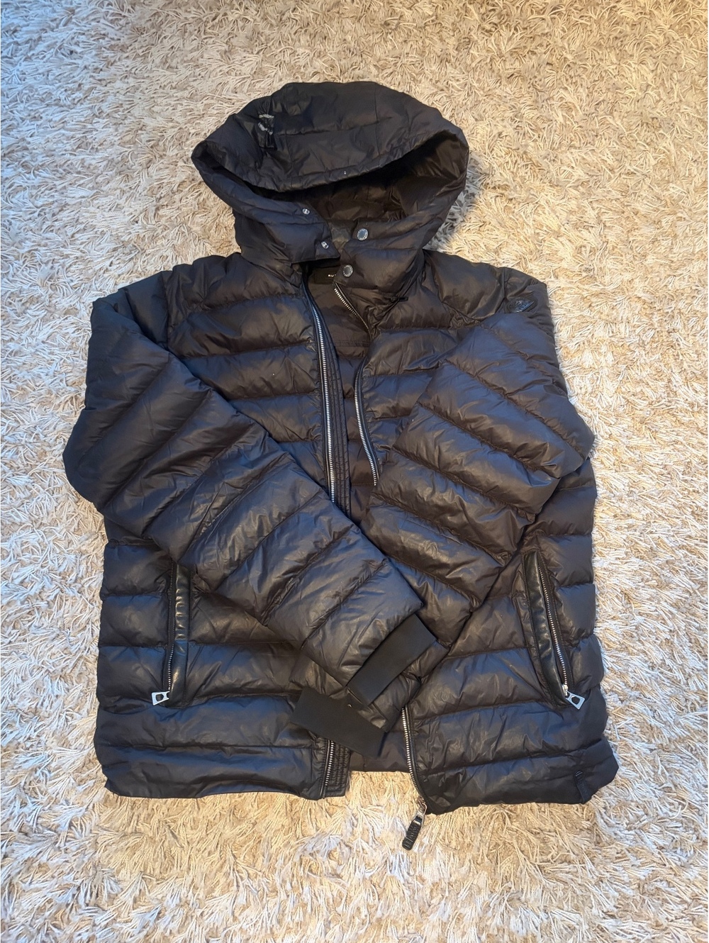 Rudsak Black Puffer Jacket with Hood